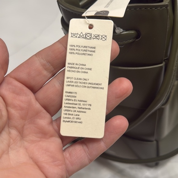 NWT Anthropologie moss green small bucket bag - Picture 7 of 8